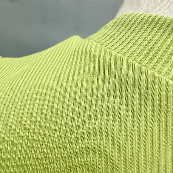 Don't Trip Mac Miller lime green wrap for ribbed mock neck tank top size small - Picture 13 of 14